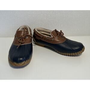 JBU by Jambu Gwen Navy Blue Rubber Duck Shoes Loafers Boots Womens 7M